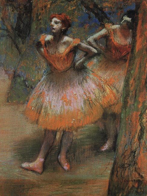 Edgar Degas Two Dancers_j China oil painting art